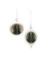 Melrose International Evergreen Glass Ornament, Assorted Design, 5 in.