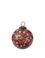 Winterbloom Etched Ornament Brown 4"