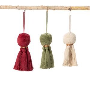 Tassel Ornament, Assorted Colors, 7 in.