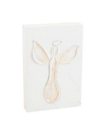 Angel White Christmas Plaque, 8.5 X 5.5 in.