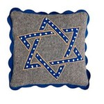 Star Hanukkah Pillow, 8 X 8 in.