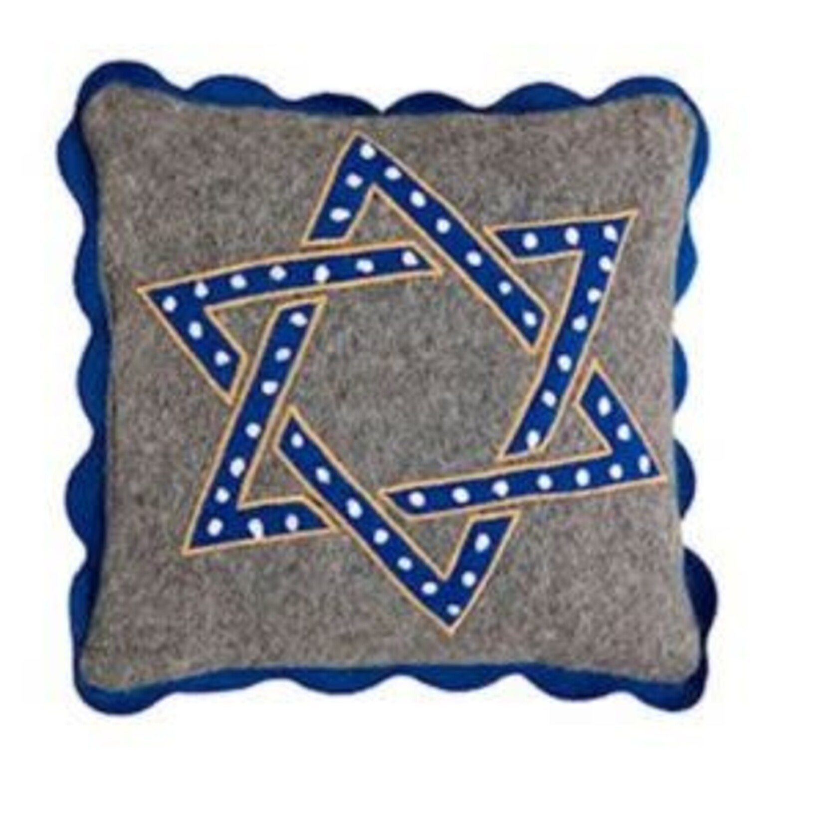 Star Hanukkah Pillow, 8 X 8 in.