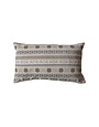 Holiday Lumbar Pillow w/ Chambray Back, 24"x14"