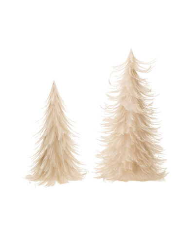 Feather Tree, Cream, 16"