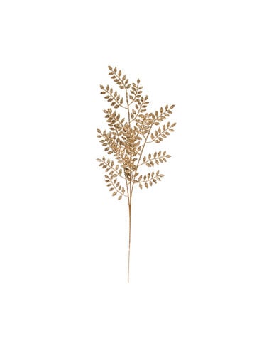 Faux Leaf Spray w/ Glitter, 29"