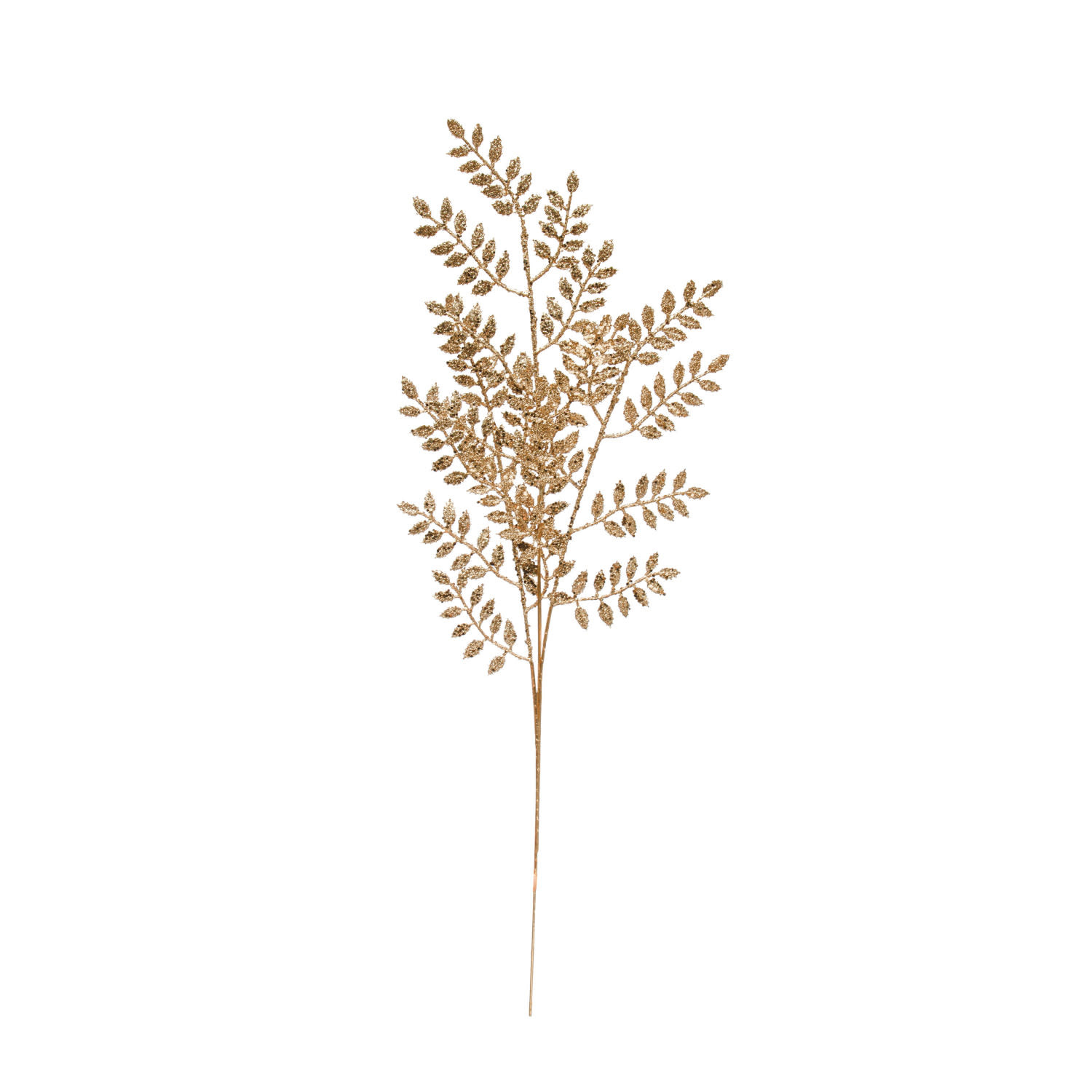 Faux Leaf Spray w/ Glitter, 29"