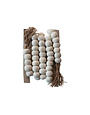 Handmade Wool Felt Ball Garland w/ Jute Tassels, 72"