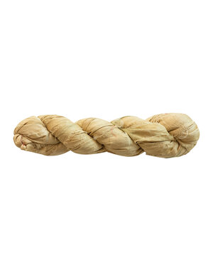Recycled Torn Silk Ribbon, Khaki, 70-75 yd