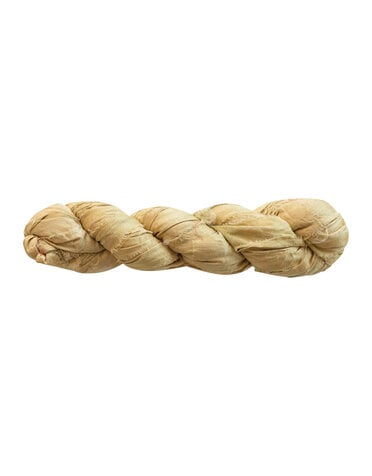 Recycled Torn Silk Ribbon, Khaki, 70-75 yd