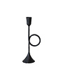Hand-Forged Iron Taper Holder w/ Handle, 10"