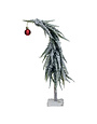Faux Evergreen Tree w/ Red Ball Ornament, 18"