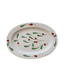 Platter w/ Holly Leaves & Berries, 18"L