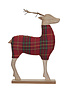 Wood & Fabric Deer w/ Metal Antlers, 14"