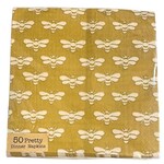 Square Paper Napkins Bee Pattern