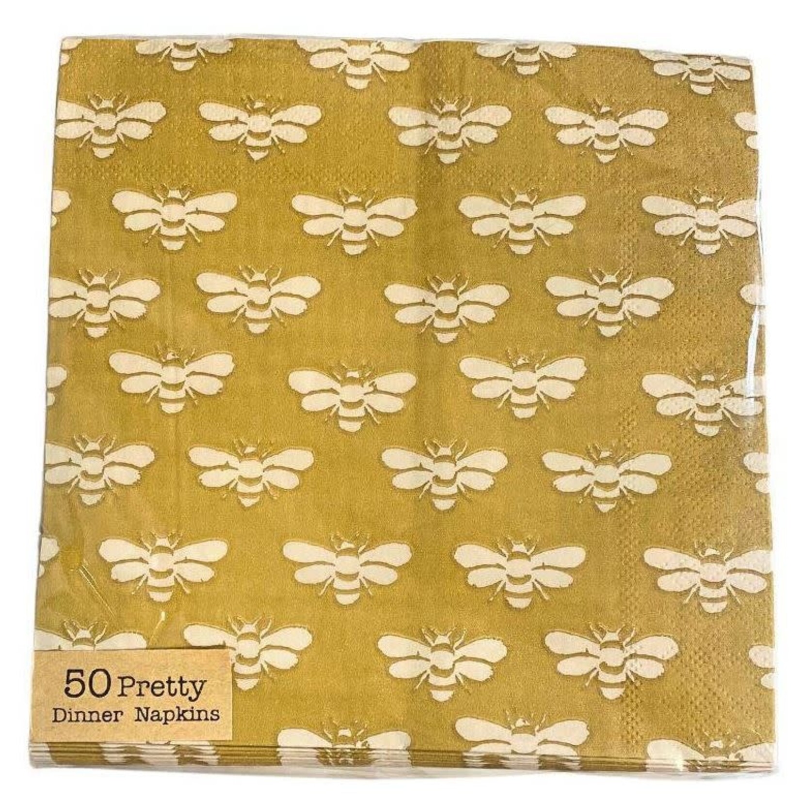 Square Paper Napkins Bee Pattern