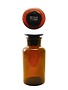 Glass Bottle with Stopper, Brown, 16 oz