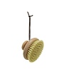 Beech Wood Body Brush with Round Handle, 4"Rnd