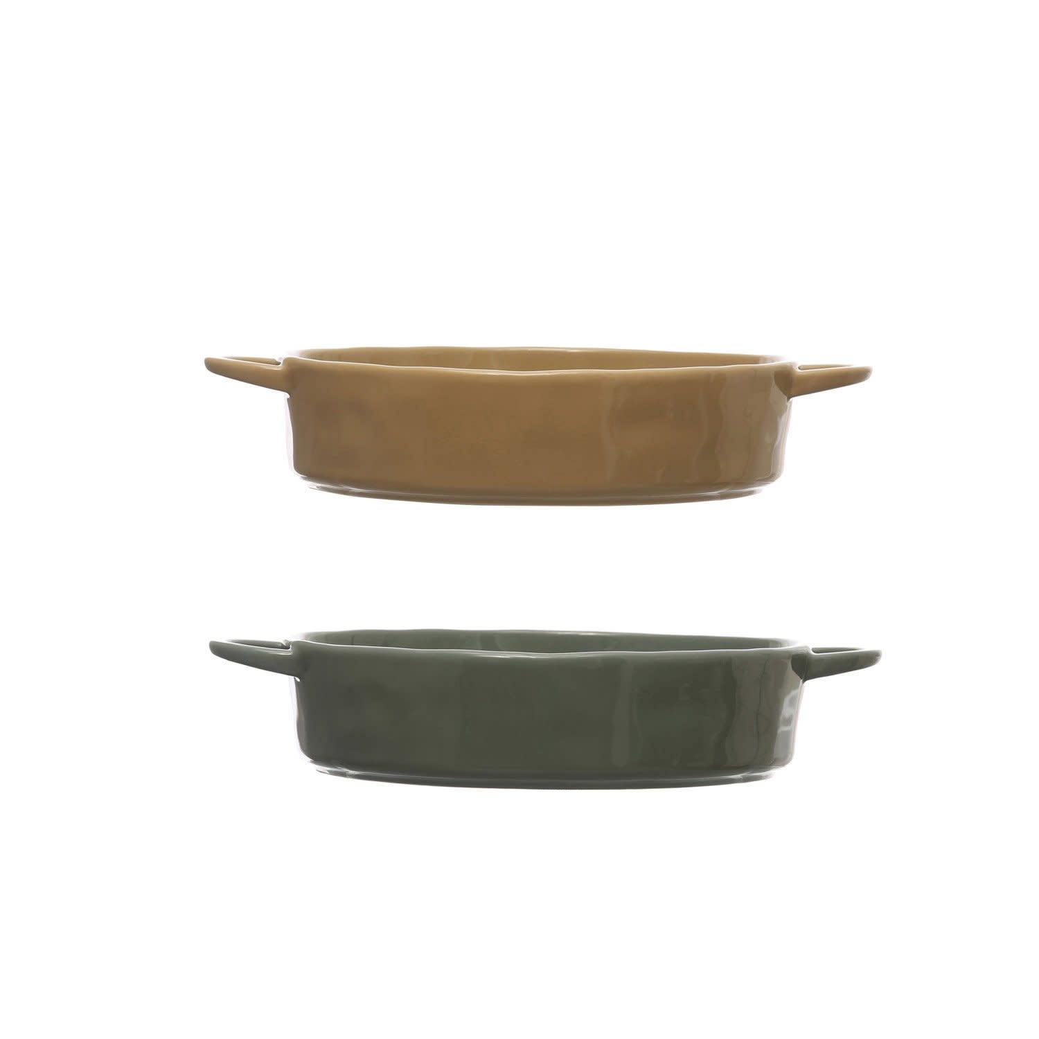 2 Quart Stoneware Serving Bowl, Yellow