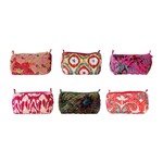 Zip Pouch with Interior Pockets, Assorted, 9"x 5"