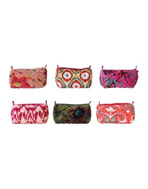 Zip Pouch with Interior Pockets, Assorted, 9"x 5"