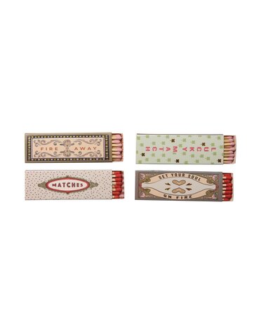 Safety Matches in Matchbox with Saying, Assorted
