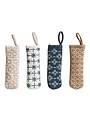 Cotton Pot Handle Cover with Embroidered Pattern, Assorted
