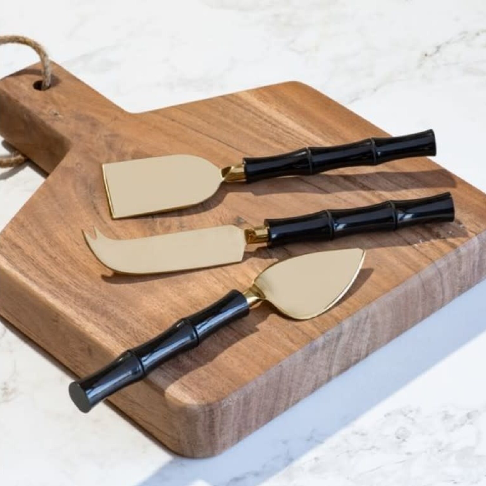Black Gold Cheese Knife Set