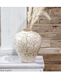 Beige Heirloom Vase 9"