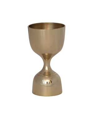 Brass Double Sided Cocktail Jigger, 1 oz/2 oz