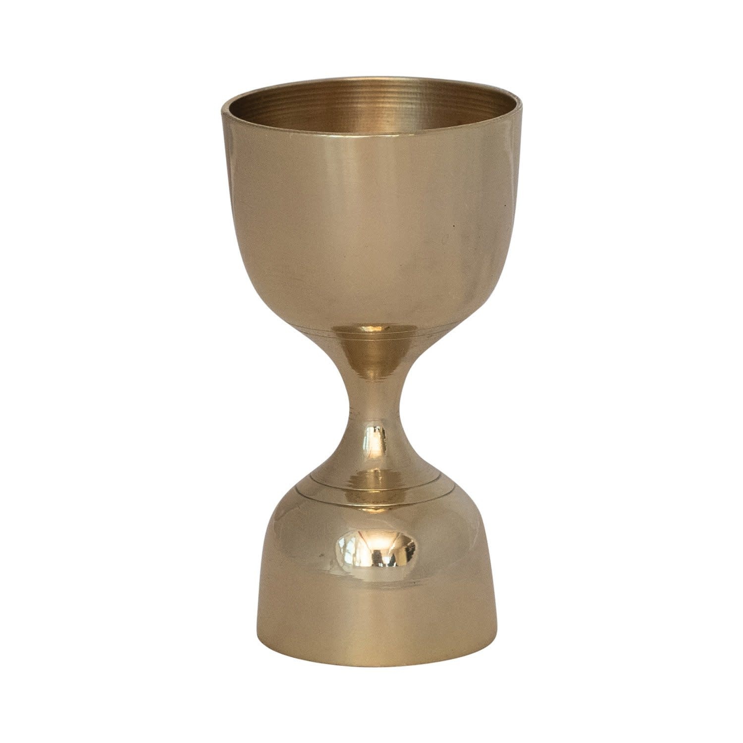 Brass Double Sided Cocktail Jigger, 1 oz/2 oz