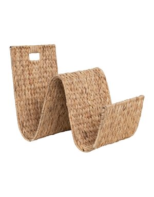 Hyacinth & Metal Tray/Magazine Holder, 20"x 16"