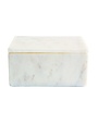 Marble Box with Lid, 6"x 4"