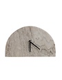 Half Circle Marble Mantel Clock, 10"x 6"