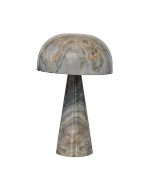 Metal Mushroom Shaped Table Lamp, 10"Rnd x 16"
