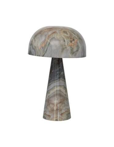 Metal Mushroom Shaped Table Lamp, 10"Rnd x 16"