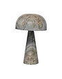 Metal Mushroom Shaped Table Lamp, 10"Rnd x 16"