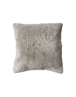 Cotton Tufted Pillow w/ Chambray Back, Sage, 20"