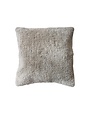 Cotton Tufted Pillow w/ Chambray Back, Sage, 20"