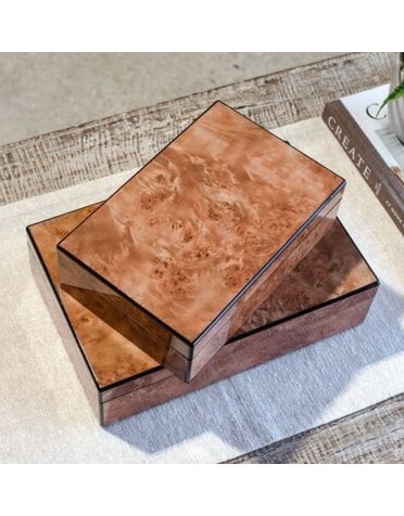 Burl Wood Grain Box Small
