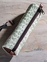 Green Floral Canvas Pencil Case 8.5"