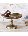 Antiqued Brass Cake Stand 8"