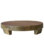 Mango Wood Footed Pedestal, 16"x 3"