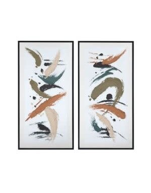 Calliope Framed Canvas, 31.6 X 61.6, Set of Two, Artwork available for Local Delivery or Pick Up