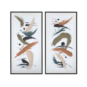Calliope Framed Canvas, 31.6 X 61.6, Set of Two, Artwork available for Local Delivery or Pick Up