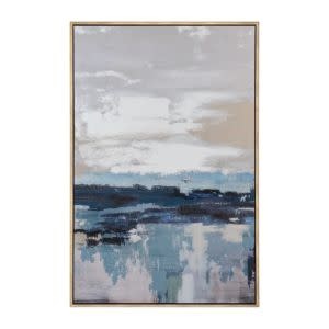 Waterside Framed Canvas, 39.4 X 1.5 X 59, Artwork available for Local Delivery or Pick Up