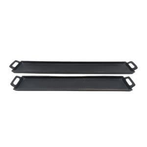 Donnovan Trays, Gold, 6 X 37 X 2, Set of Two