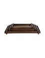 Kazu Wood Tray, Brown, Large, 26 in.