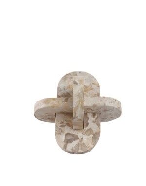Pompano Marble Knot, Beige, 5 in.