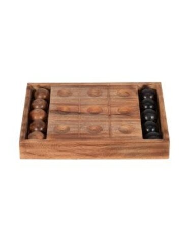 Tic-Tac-Toe with Orbs, Brown, 12 in.