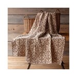 Millet Botanical Print Cotton Throw, 50 X 60 in.